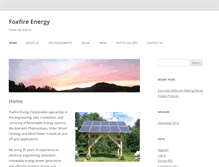 Tablet Screenshot of foxfire-energy.com